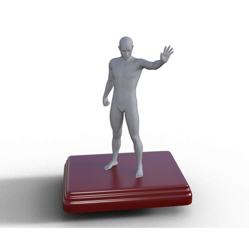 Action Figure Display Bases (2 types) 3D Print Model by ROMFX