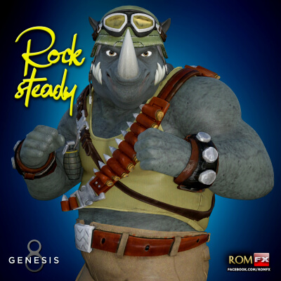 RFX TMNT RockSteady For G8M and G8.1M by ROMFX