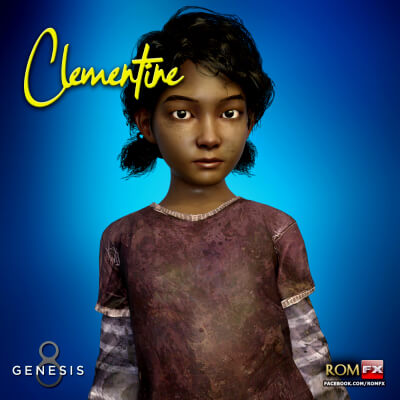 RFX TWD Clementine For G8F - Daz Content by ROMFX