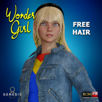RFX Wonder Girl FREE HAIR G8F And G8.1F by ROMFX