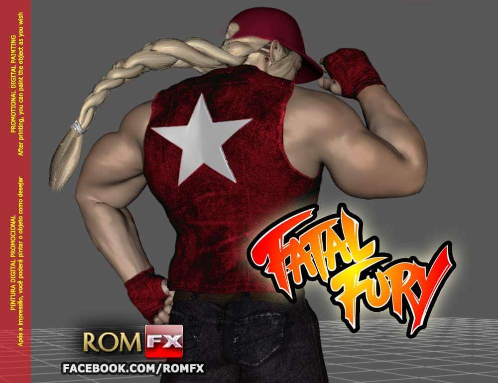 Terry Bogard Figure from Fatal Fury Print Ready 3D Model