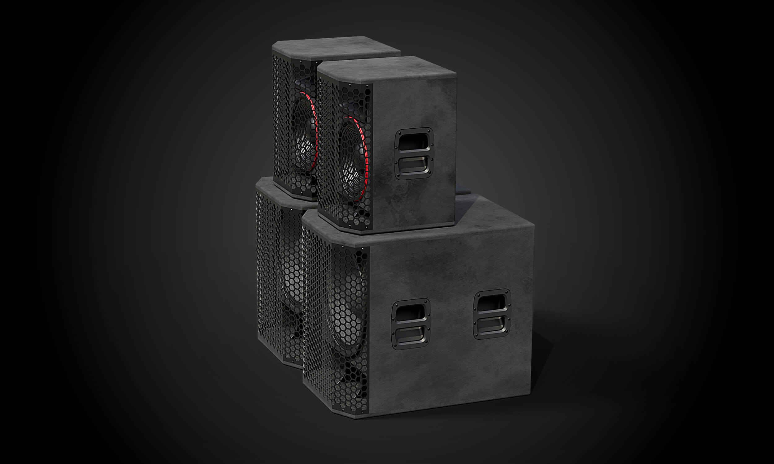 Big Speakers - 3D Model by rossty3d
