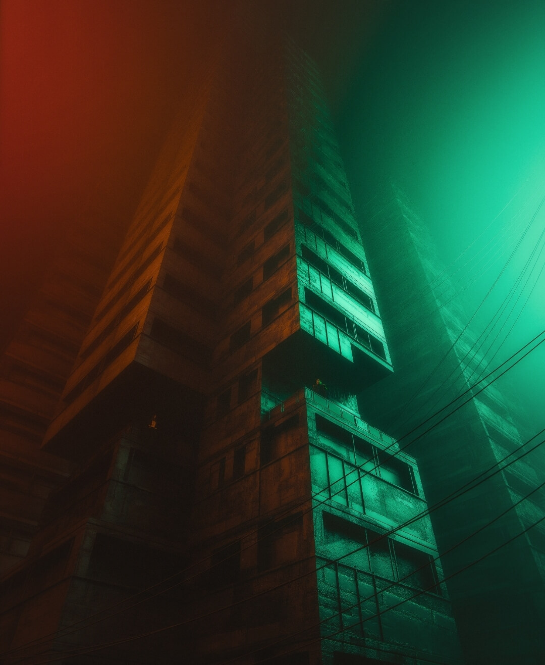 Concrete Distance 3D Render, Digital Art by Round3d_pixel