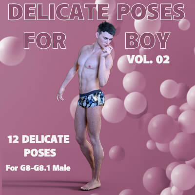 Delicate Poses for Boy G8 and G8.1 Male Vol. 02