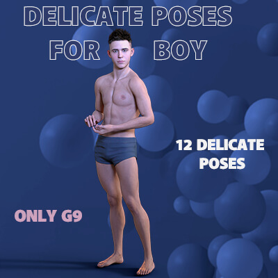 Delicate Poses for Boy Vol. 01 for G9 Male