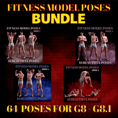 Fitness Model Poses Bundle for G8