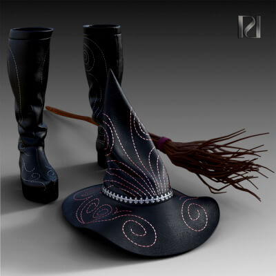 Carnival Style 11 - Witch Accesories for G8F by RumenD