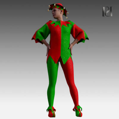 Christmas Style 30 - Christmas Costume for G8F G8.1F G9
