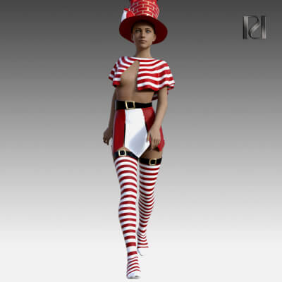 Christmas Style 33 - Christmas Costume for G8F G8.1F