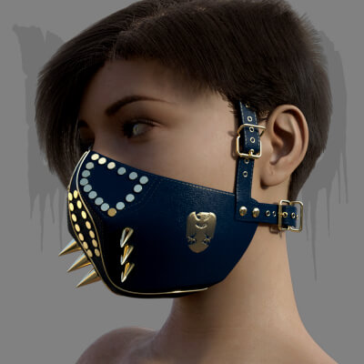 Steampunk Mask 03 for G8F