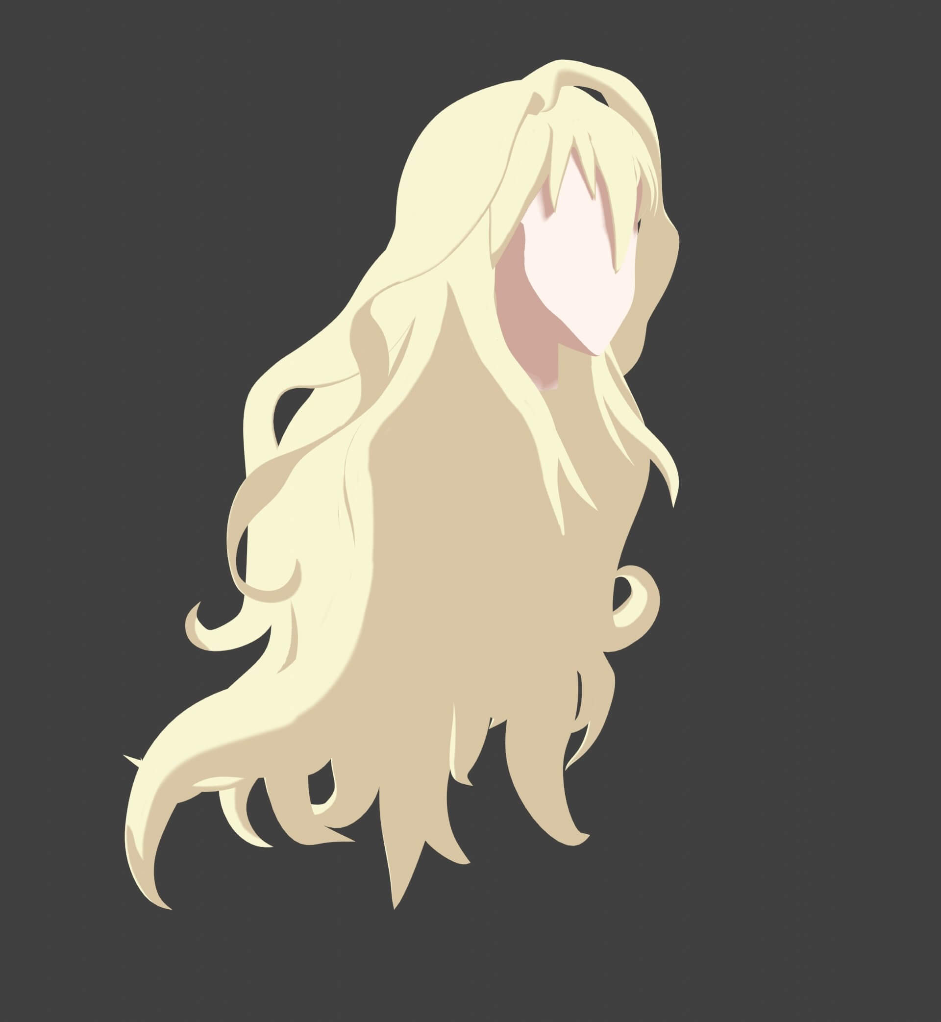 Anime Blond Hair - 3D Model by RYANMAICOL