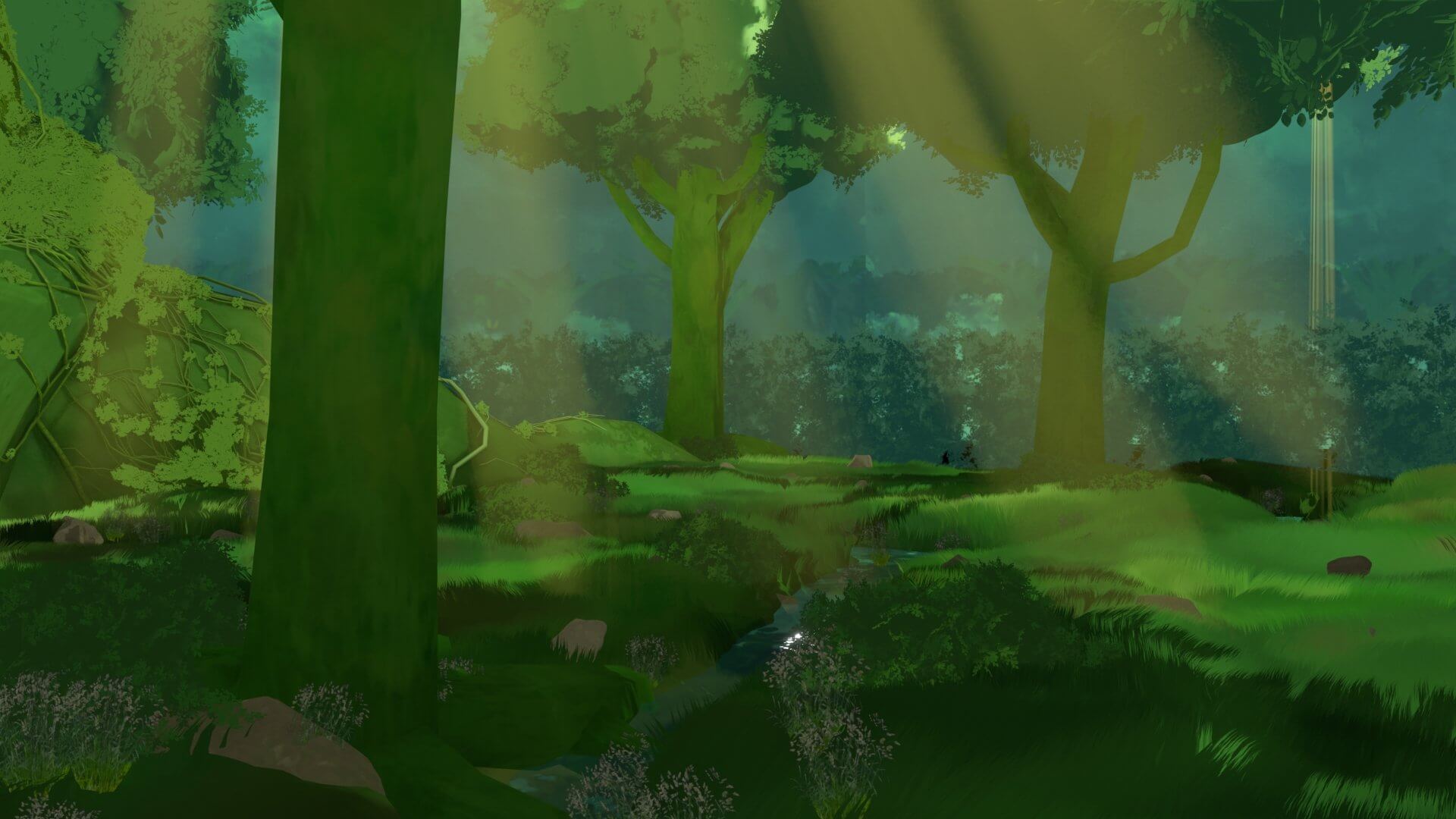 Animated forest show. Animated forest show