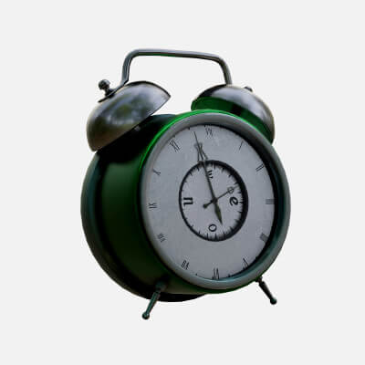 Cartoon Animated Alarm Clock - 3D Model by RYANMAICOL