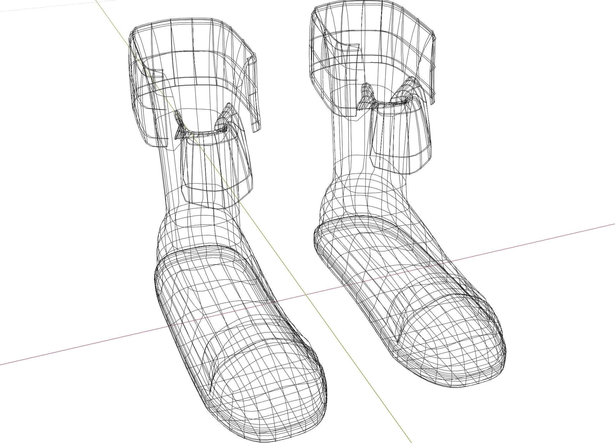 Cartoon Sport Shoes 3D Model by RYANMAICOL