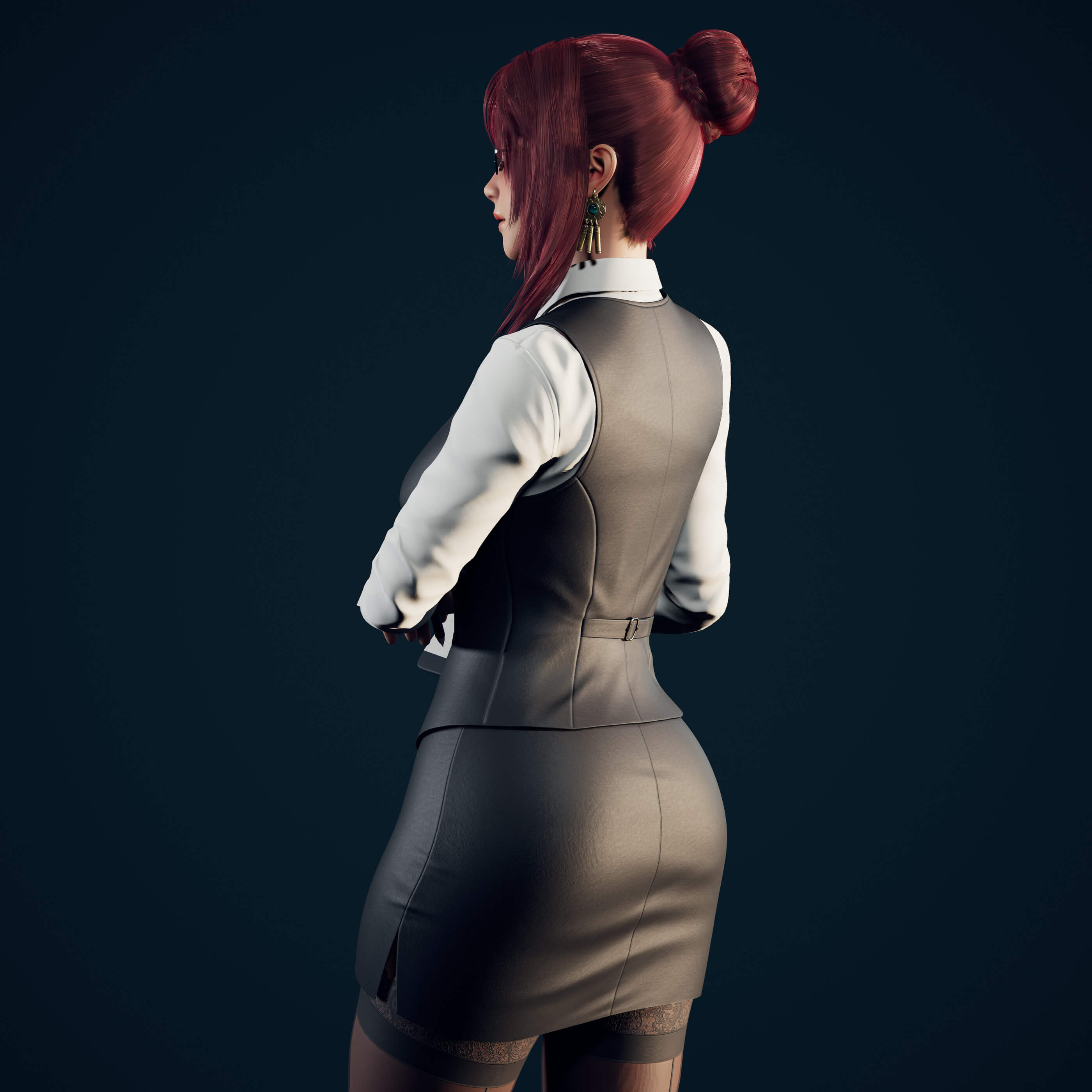 Primrose Office Lady 3D Model by RyanReos