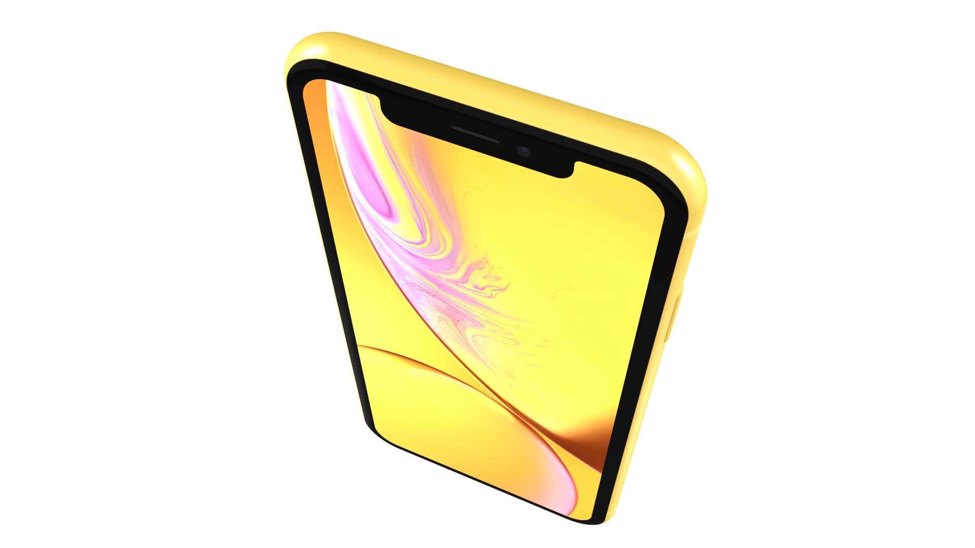 Apple iPhone XR Yellow 3D Model by rzo