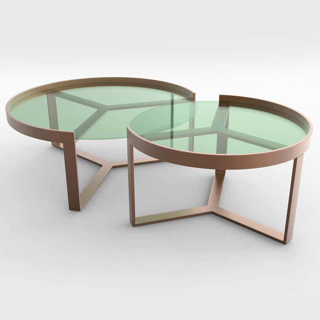 Aula Nesting Coffee Table 3D Model by rzo