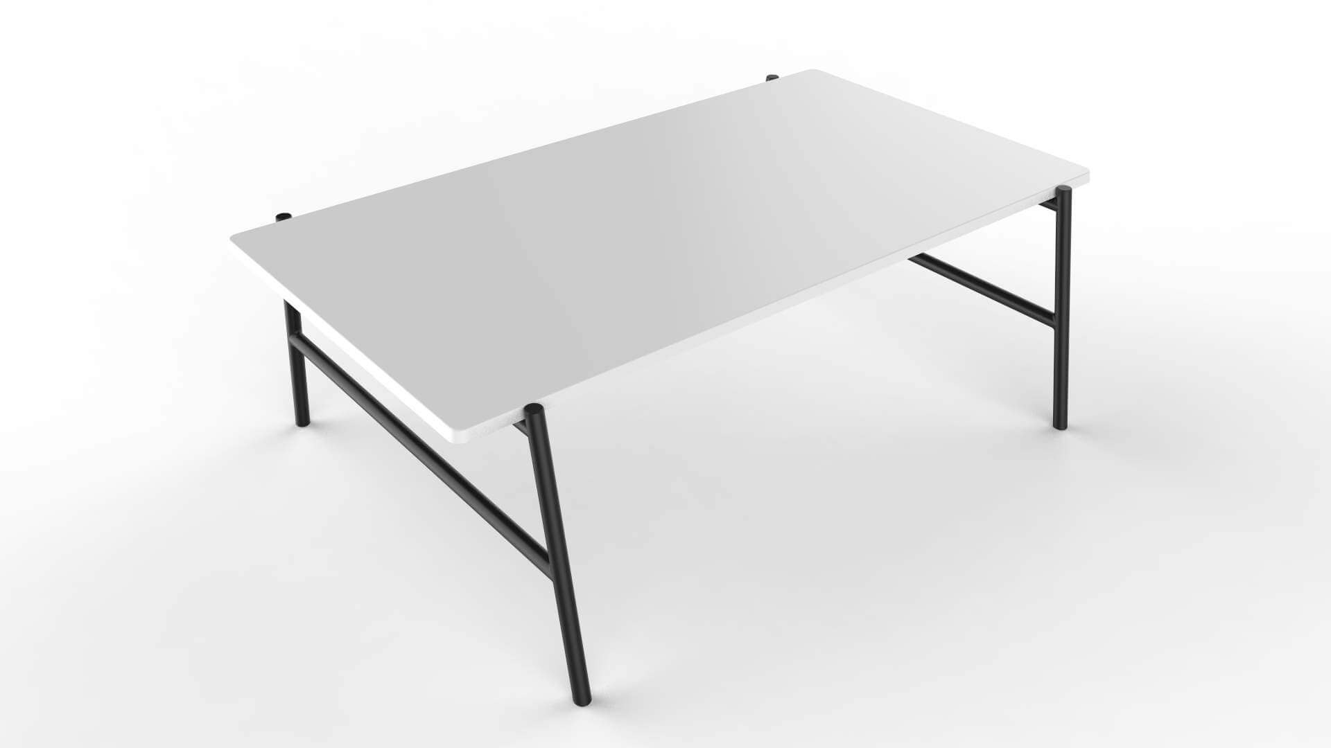 Center Table Black And White - 3D Model by rzo