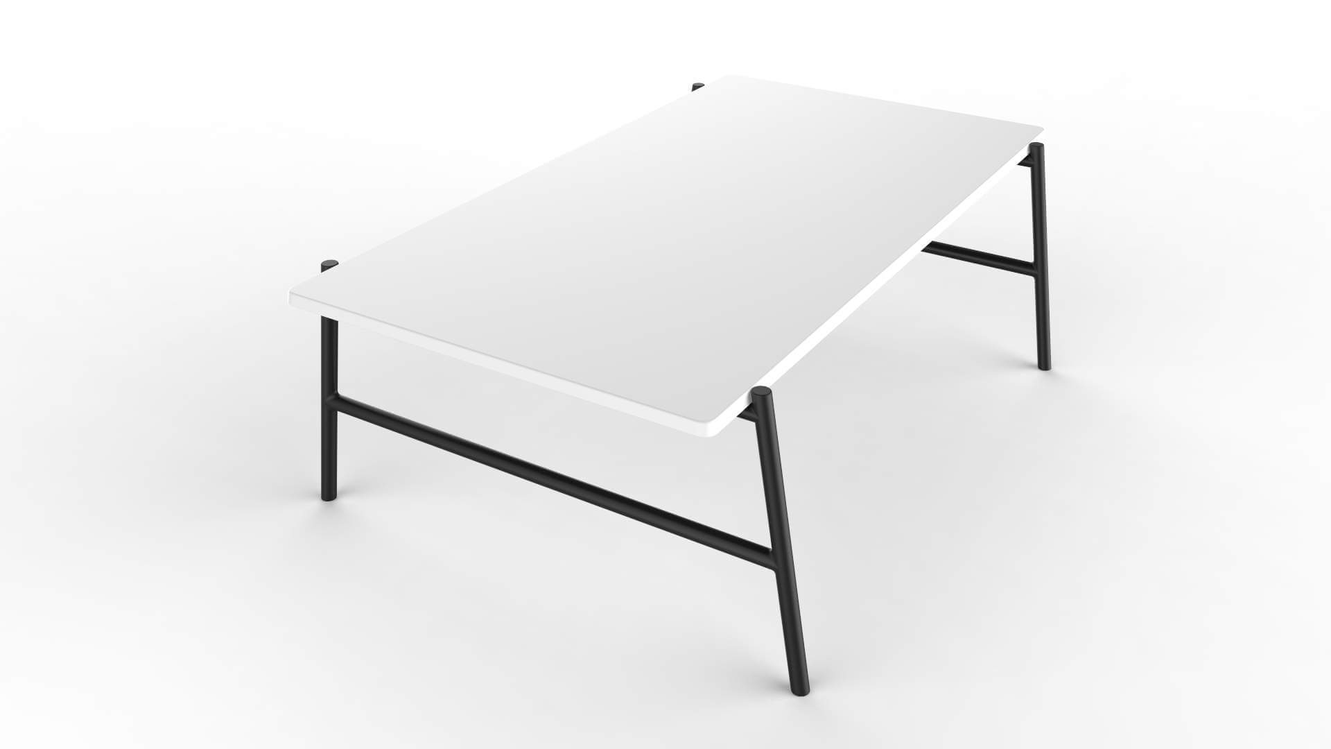 Center Table Black And White - 3D Model by rzo