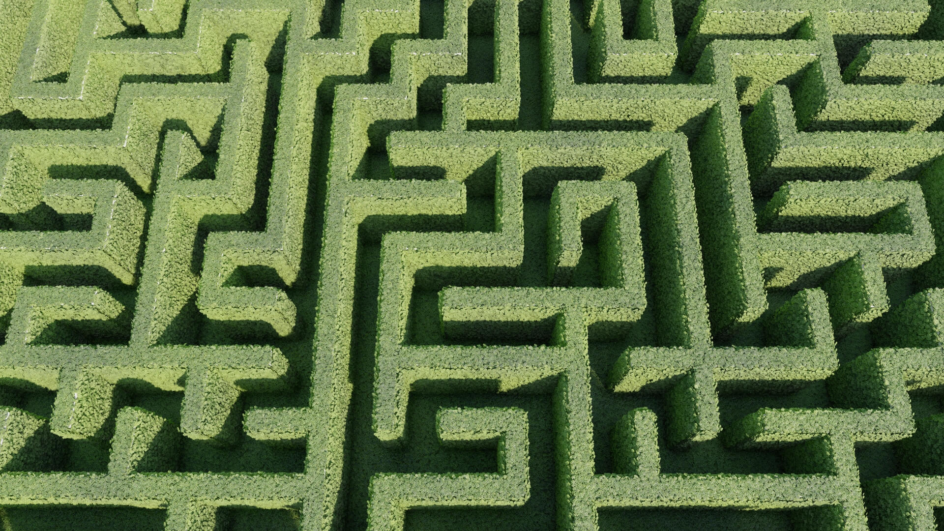5 Low Poly Square Mazes 3D Model by S4vvy