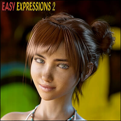 Easy Expressions 2 for Genesis 8.1 Female by Sagittarius A