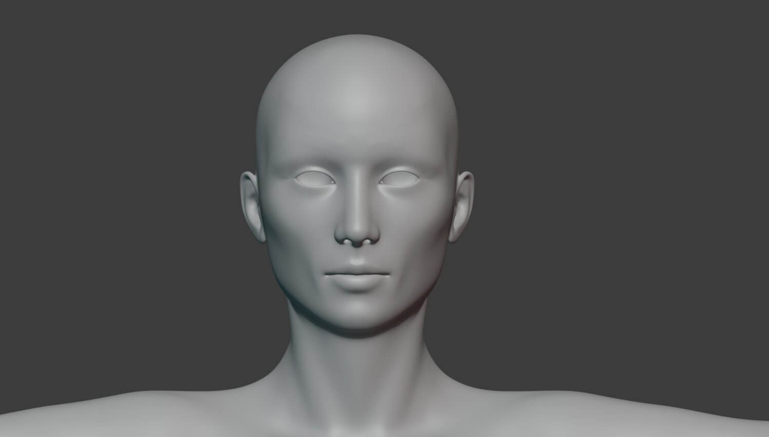 Female Base Body 3D Model by Saif_art