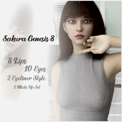 Sakura for Genesis 8 Female