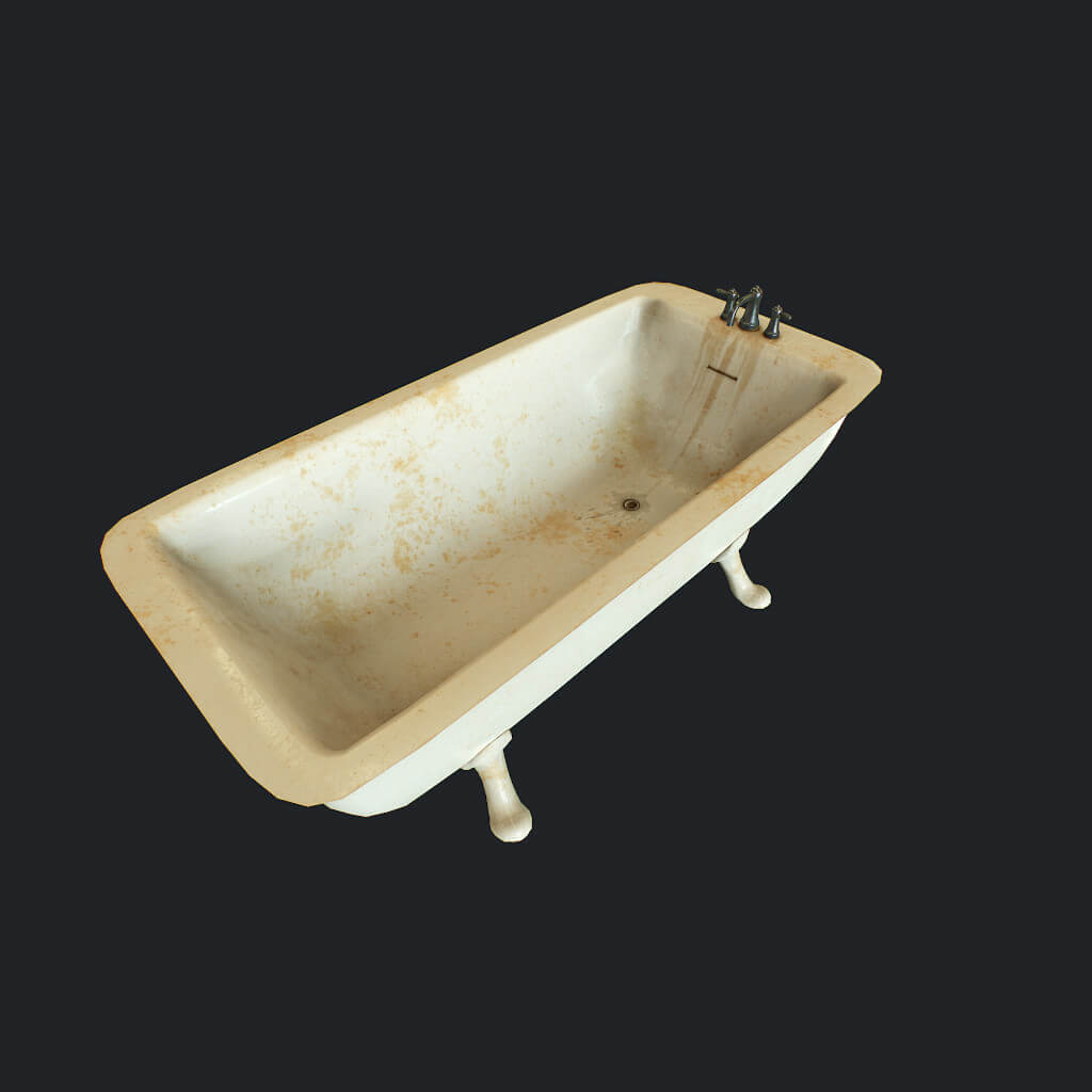 Old Bathtub 3D Model by salex