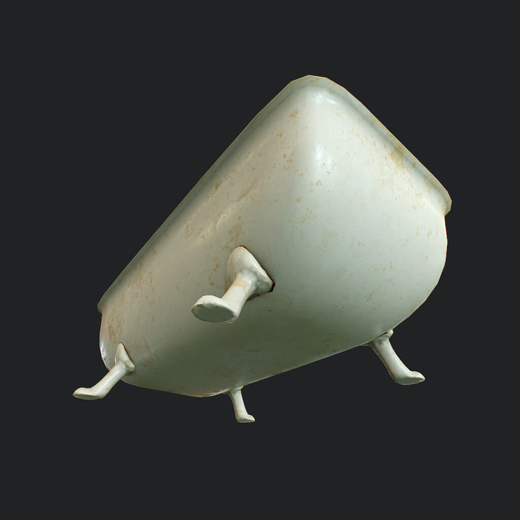 Old Bathtub 3D Model by salex