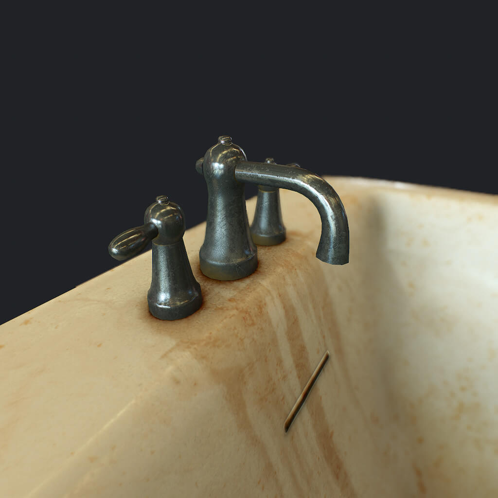 Old Bathtub 3D Model by salex