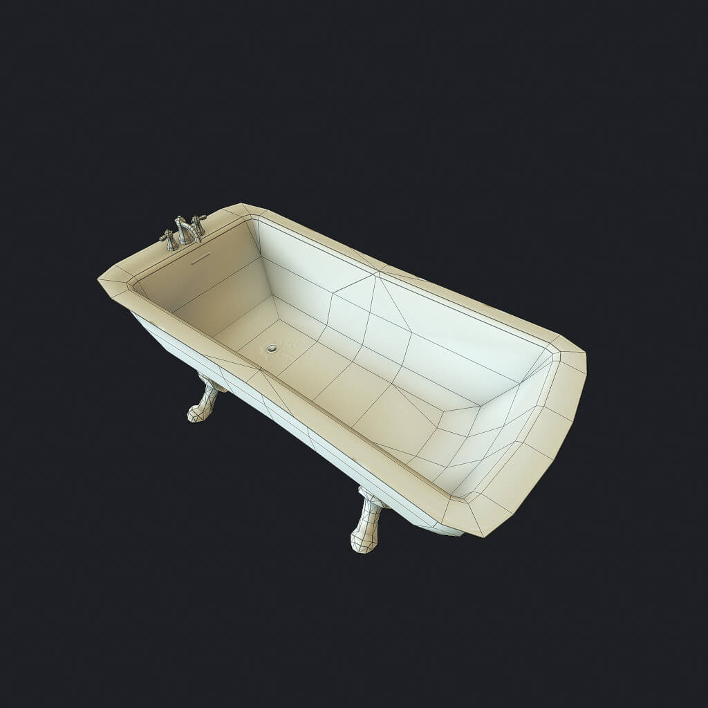 Old Bathtub 3D Model by salex