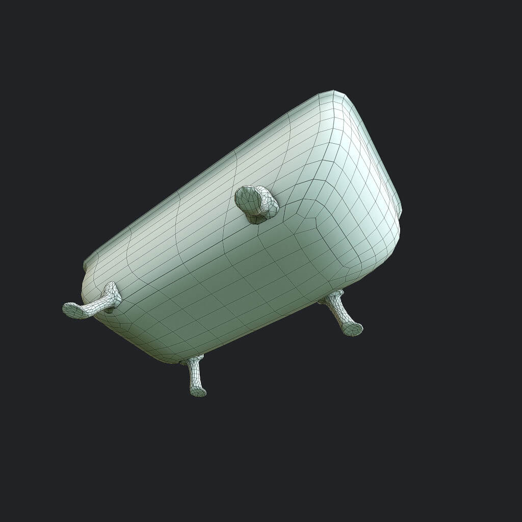 Old Bathtub 3D Model by salex