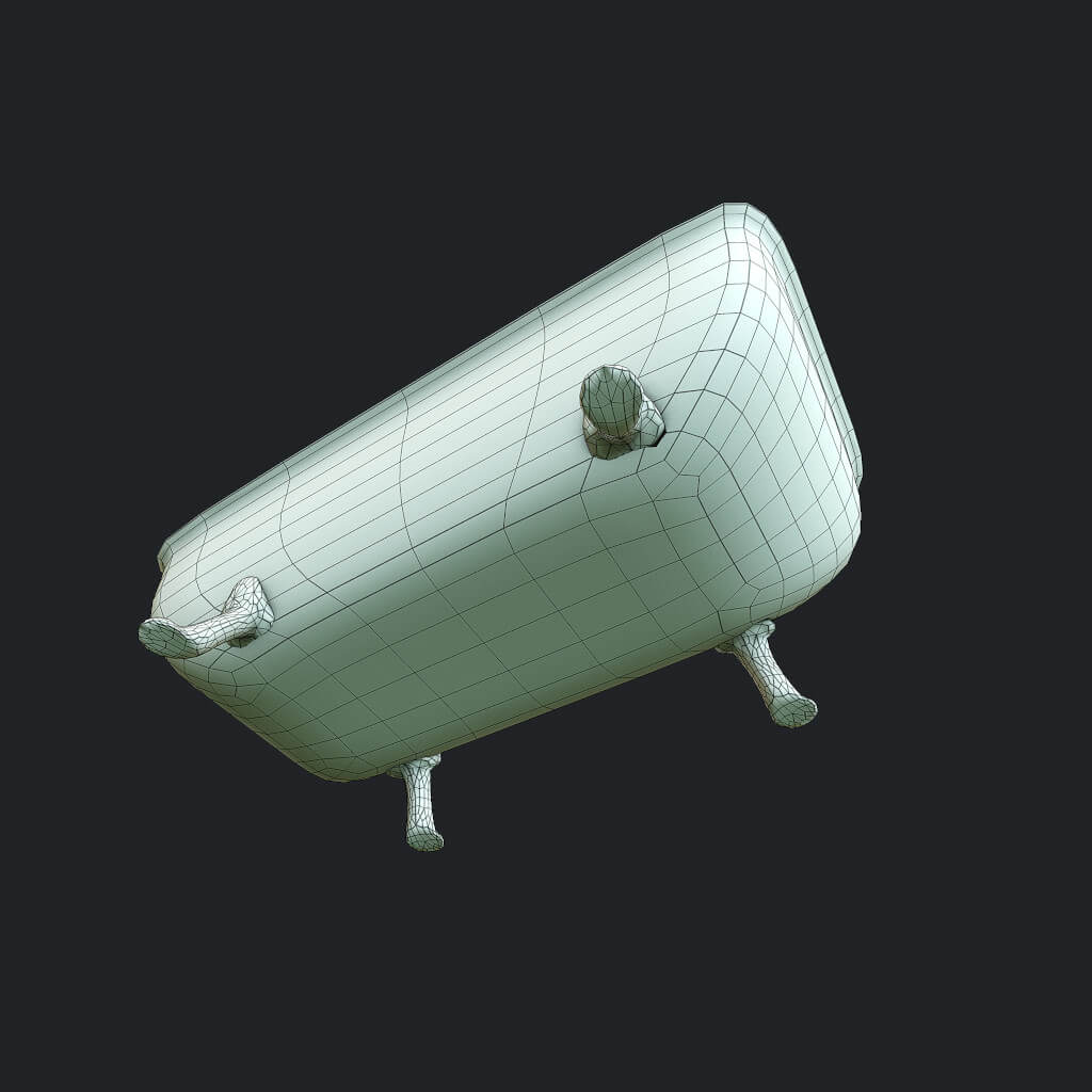 Old Bathtub 3D Model by salex