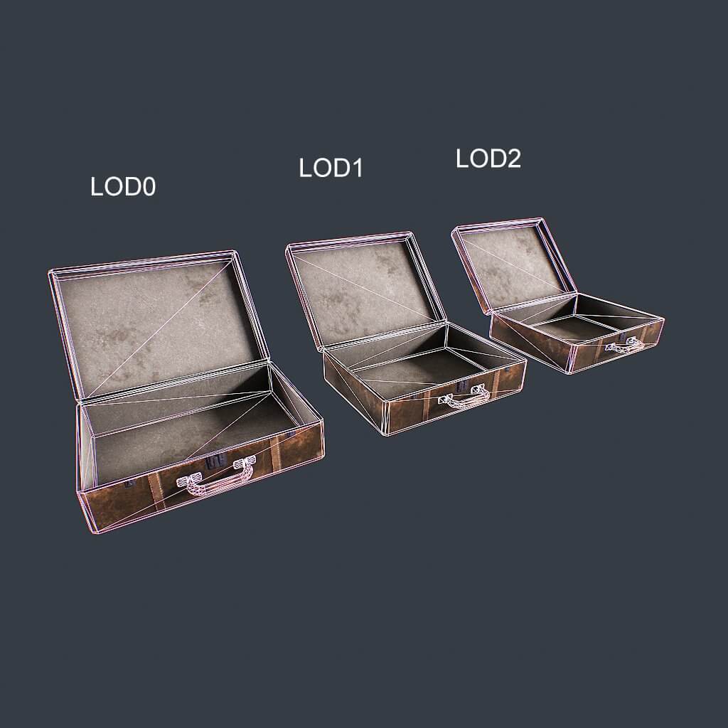 Old Suitcase - 3D Model by salex