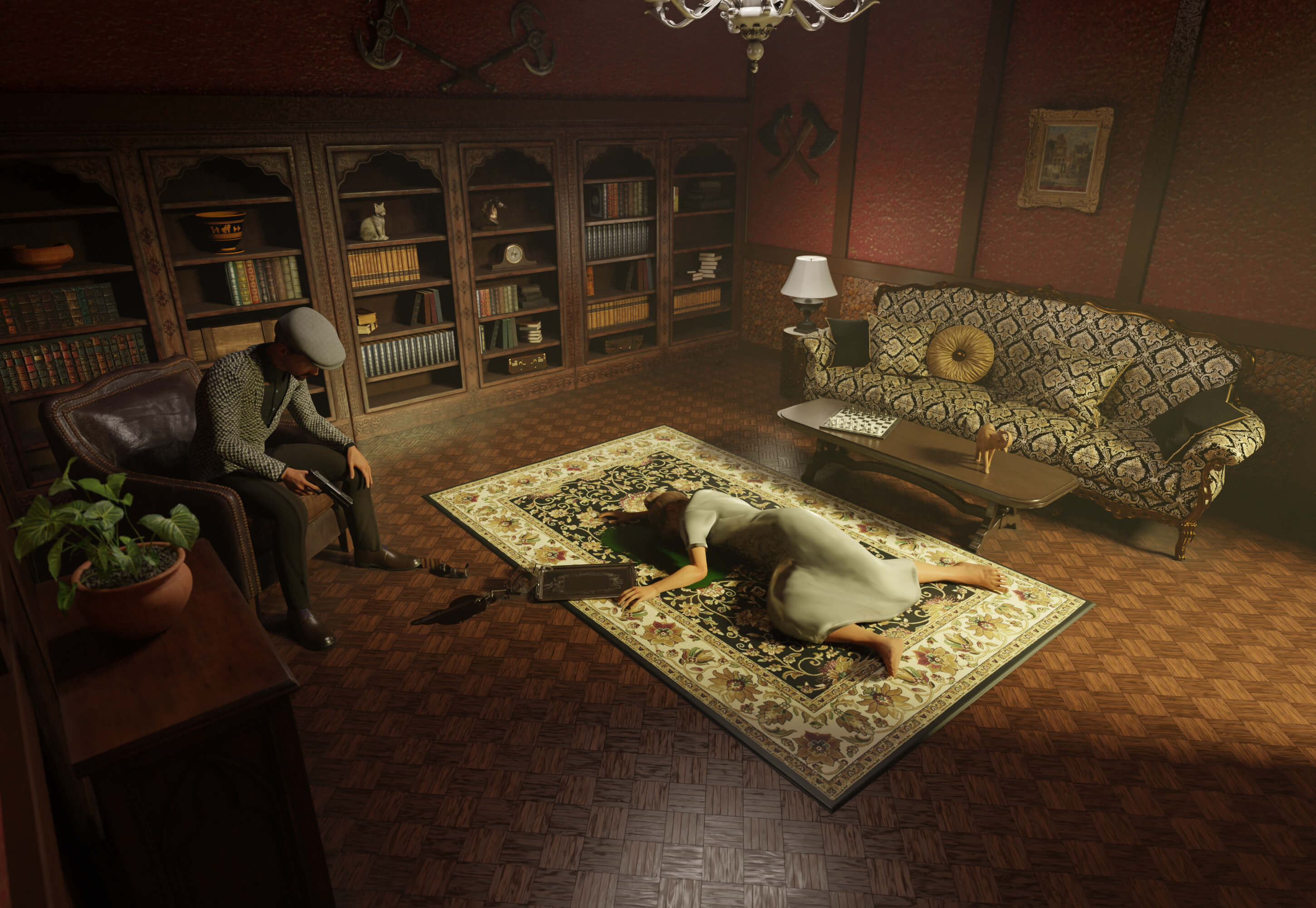 Death of a Loved One 3D Render, Digital Art by Sam Speed