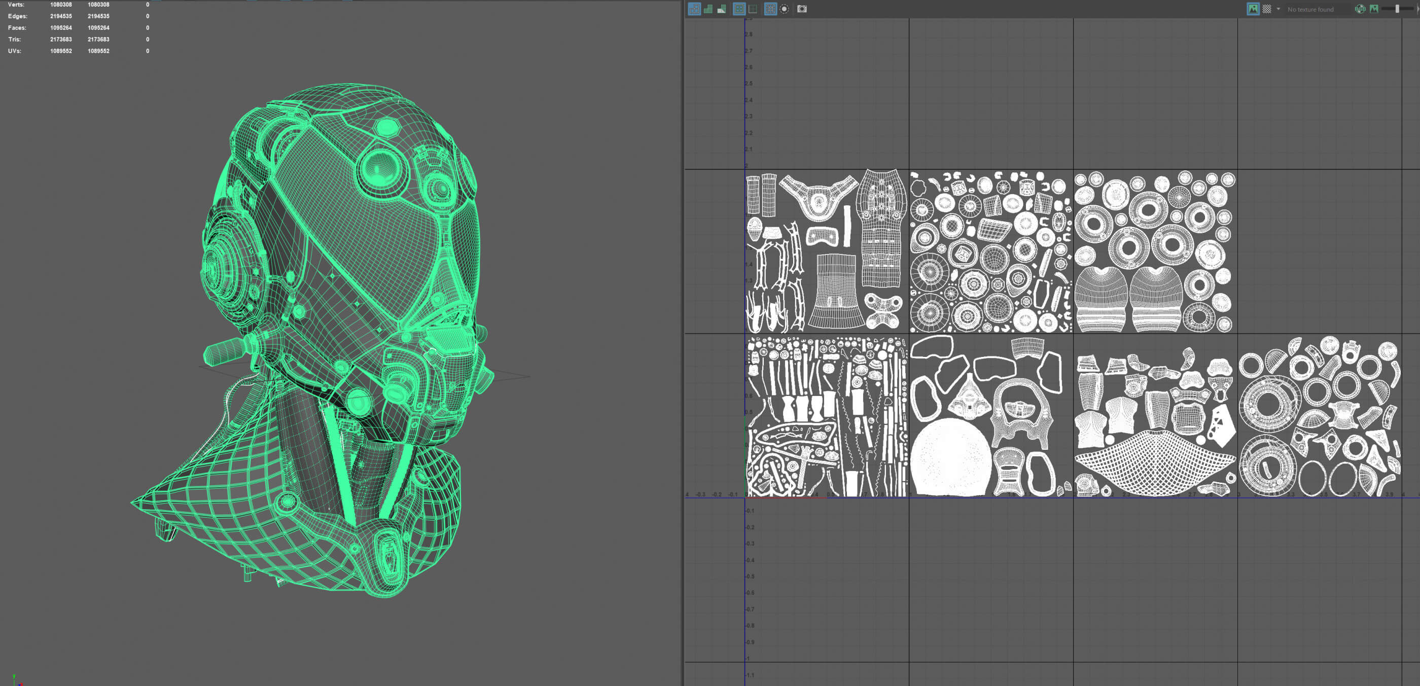 Cyberpunk Helmet 3D Model by samsimsom