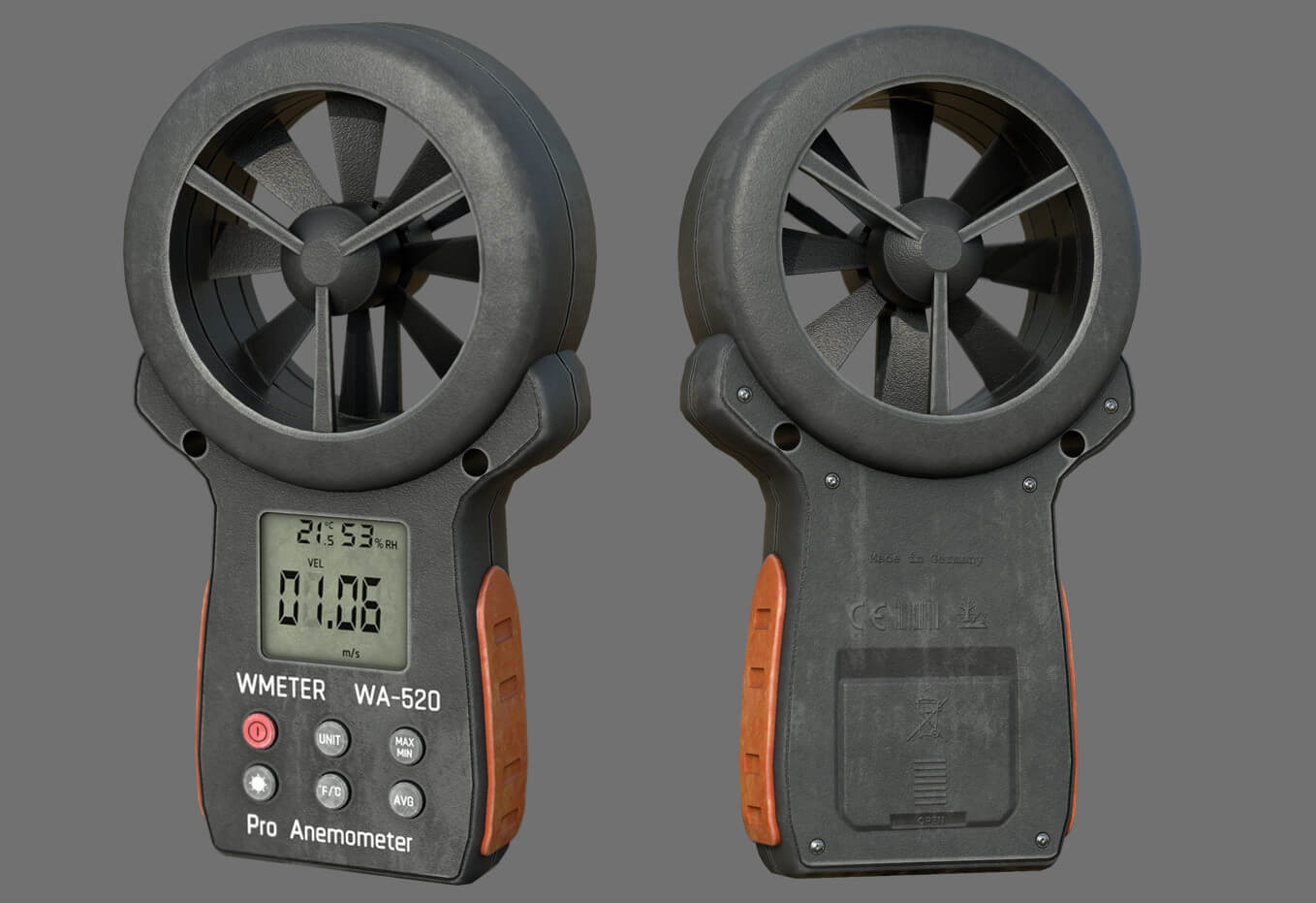 Anemometer 3D Model by sanchiesp