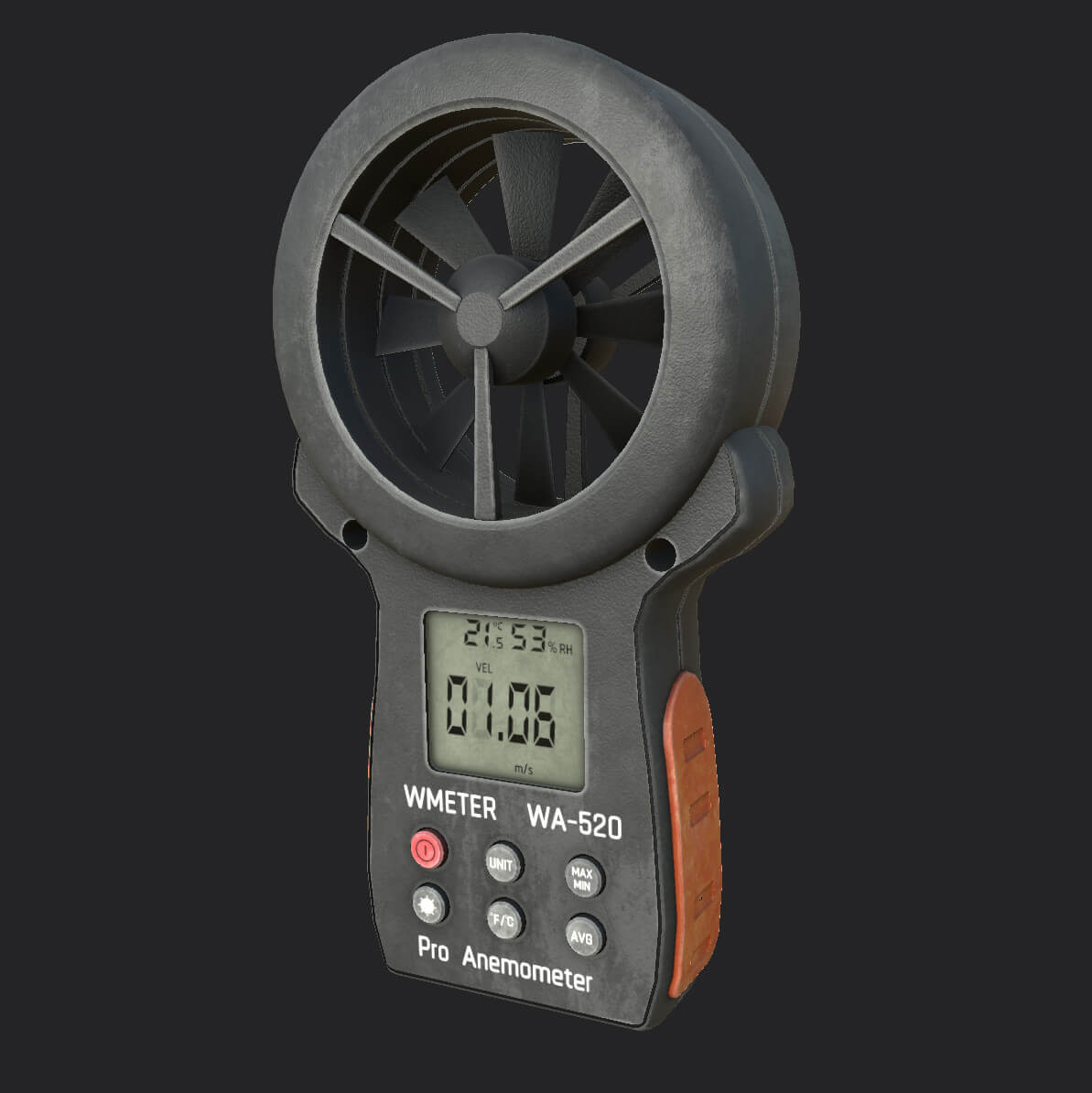 Anemometer 3D Model by sanchiesp