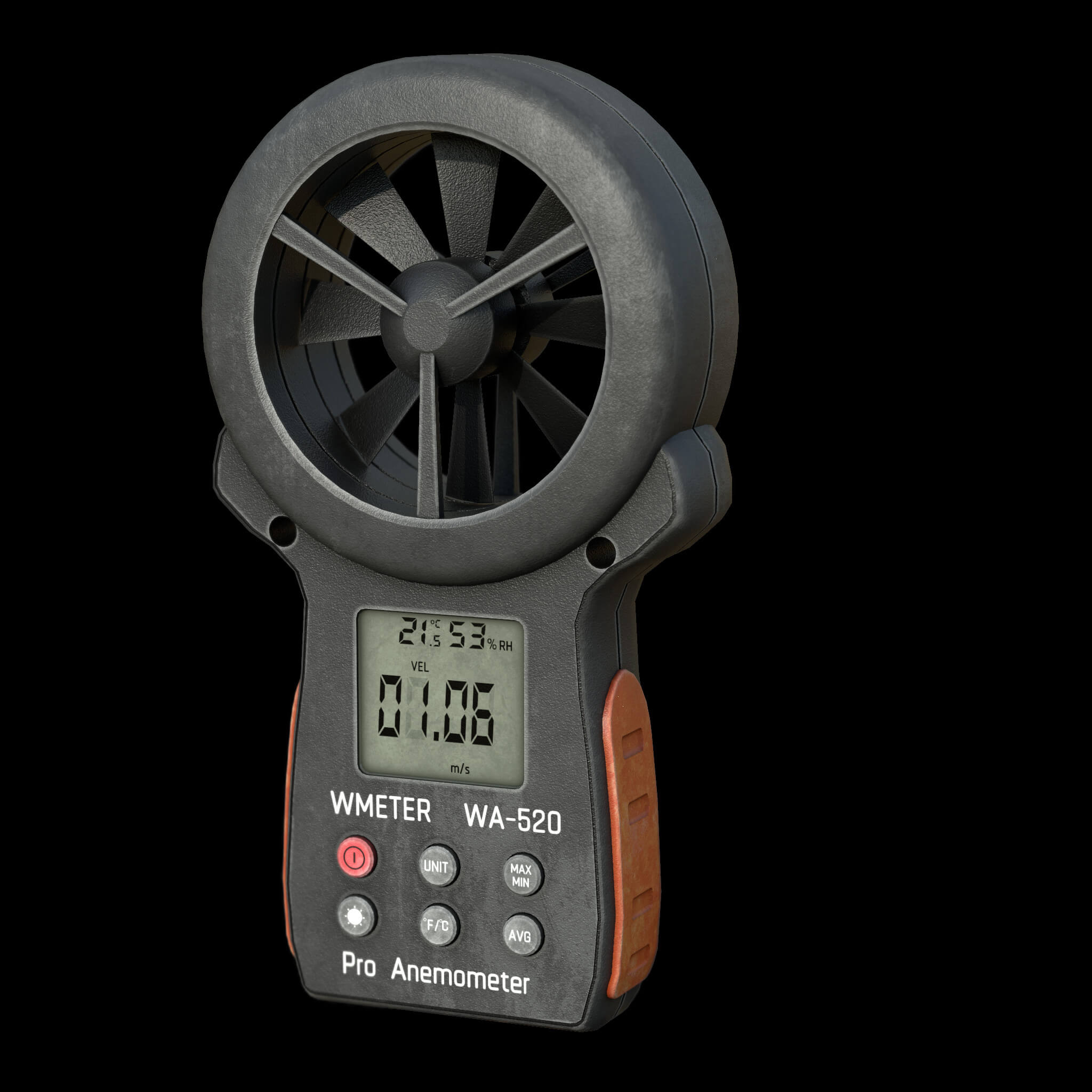 Anemometer 3D Model by sanchiesp