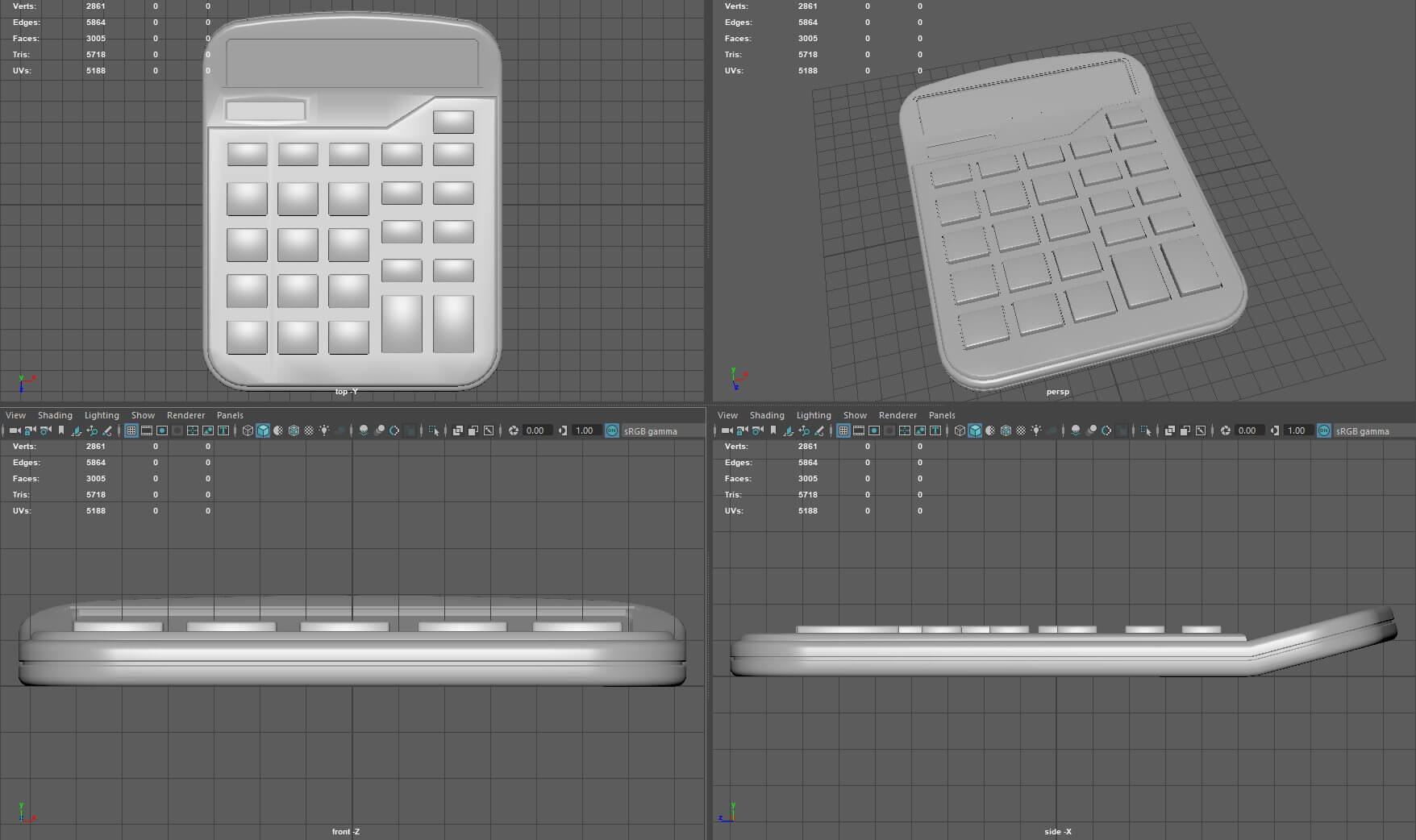 Calculator 3D Model by sanchiesp