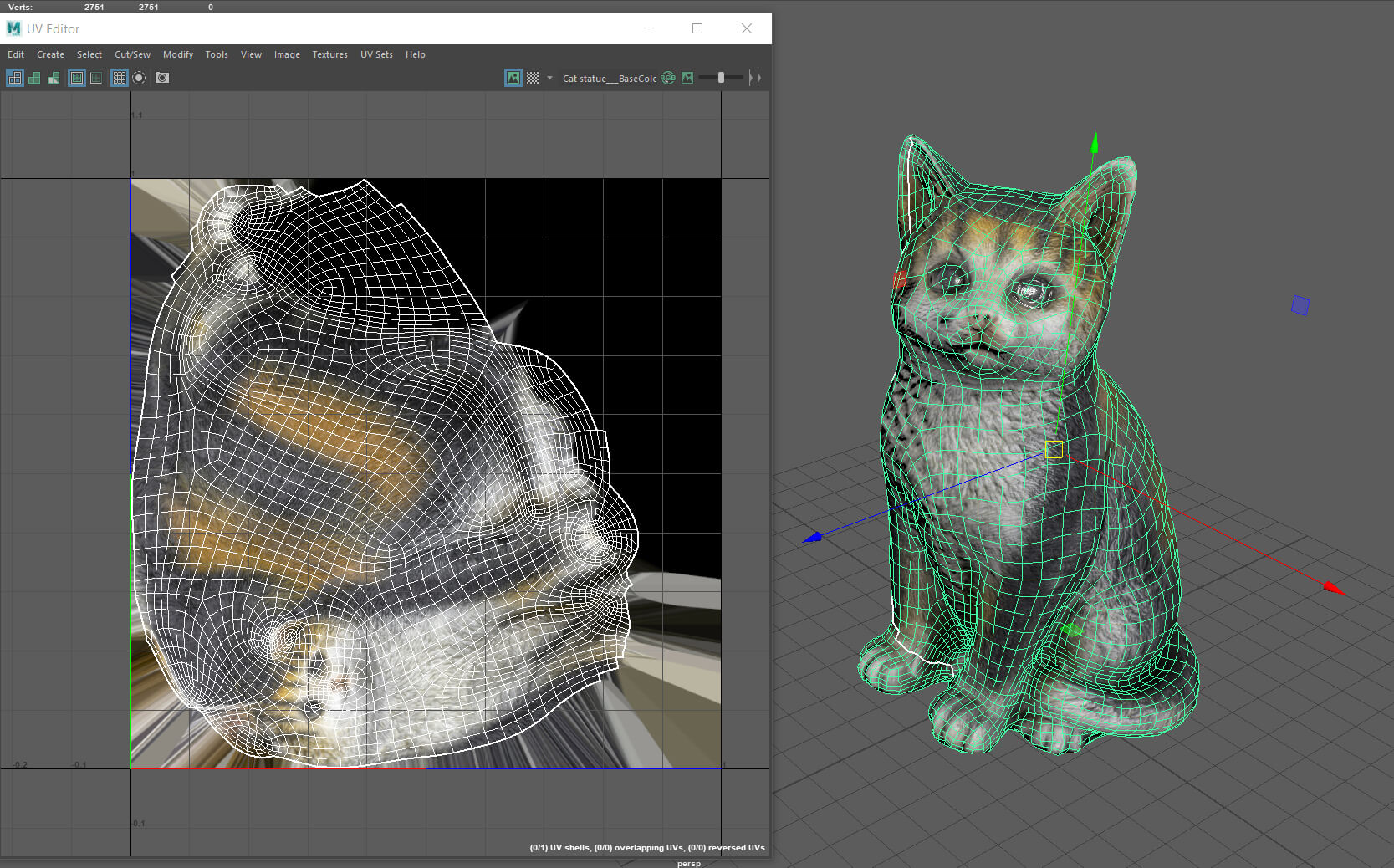 Cat Statue Decoration - 3D Model by sanchiesp