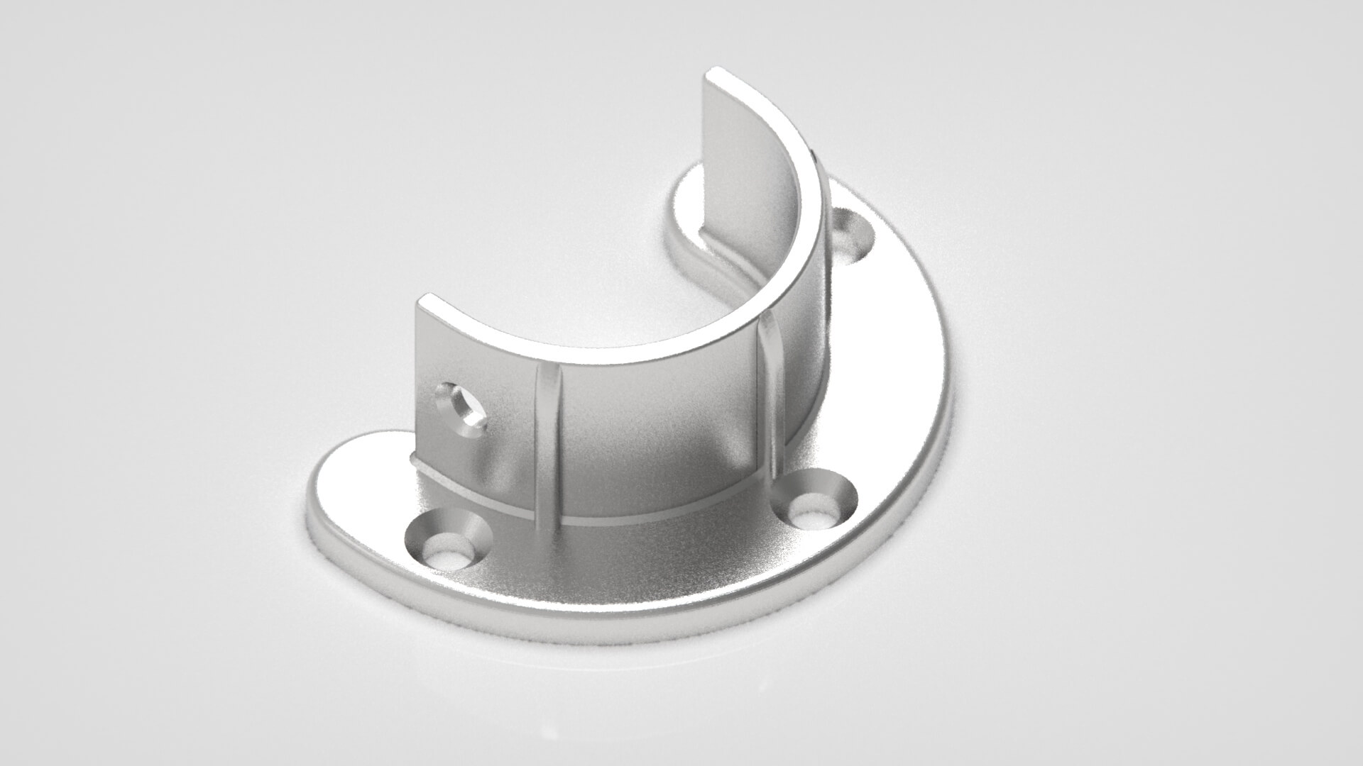 Closet Rod Support - 3D Print Model by sanchiesp