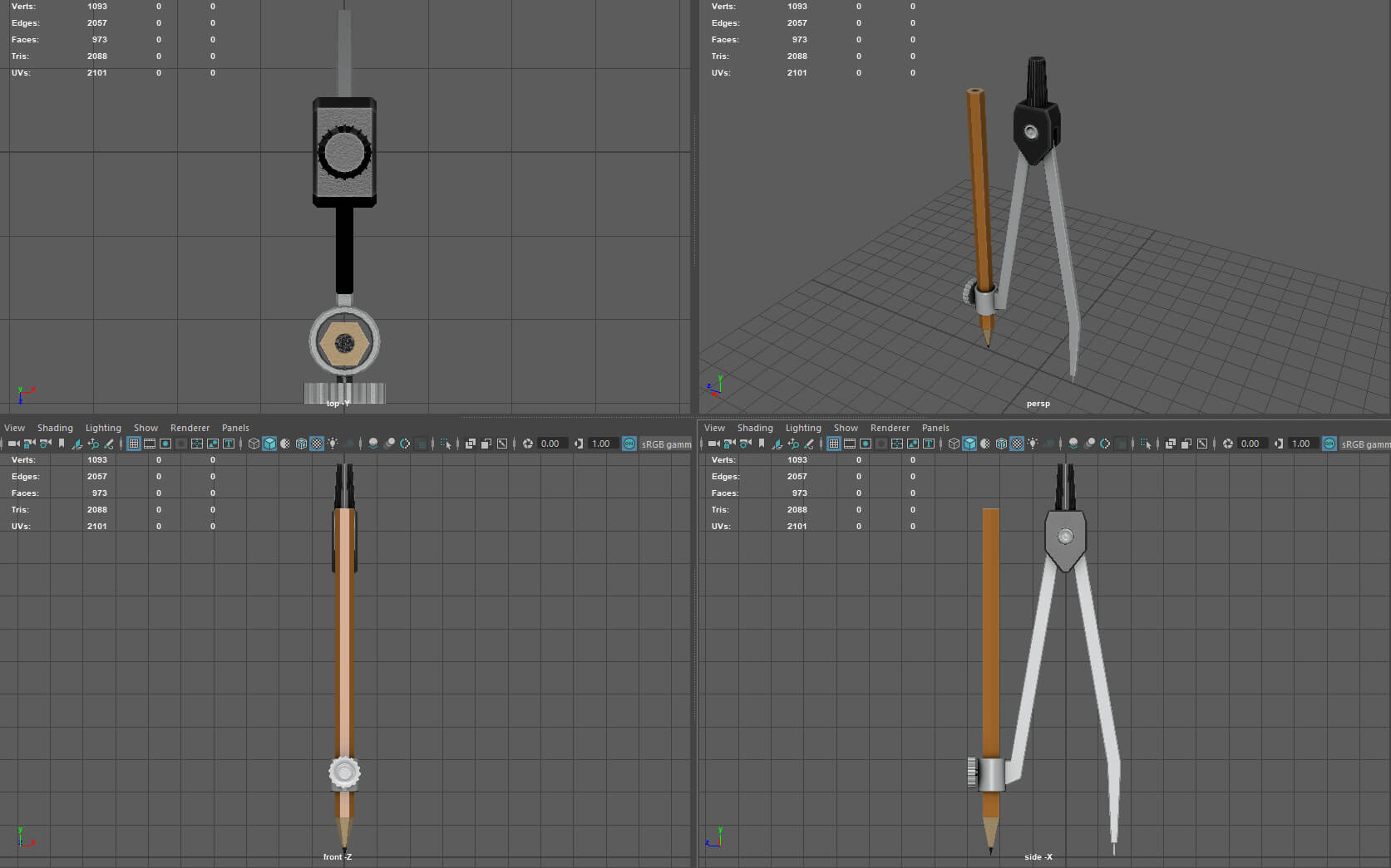 Compass Tool Download Compass Drawing Tool - 3D Model by sanchiesp
