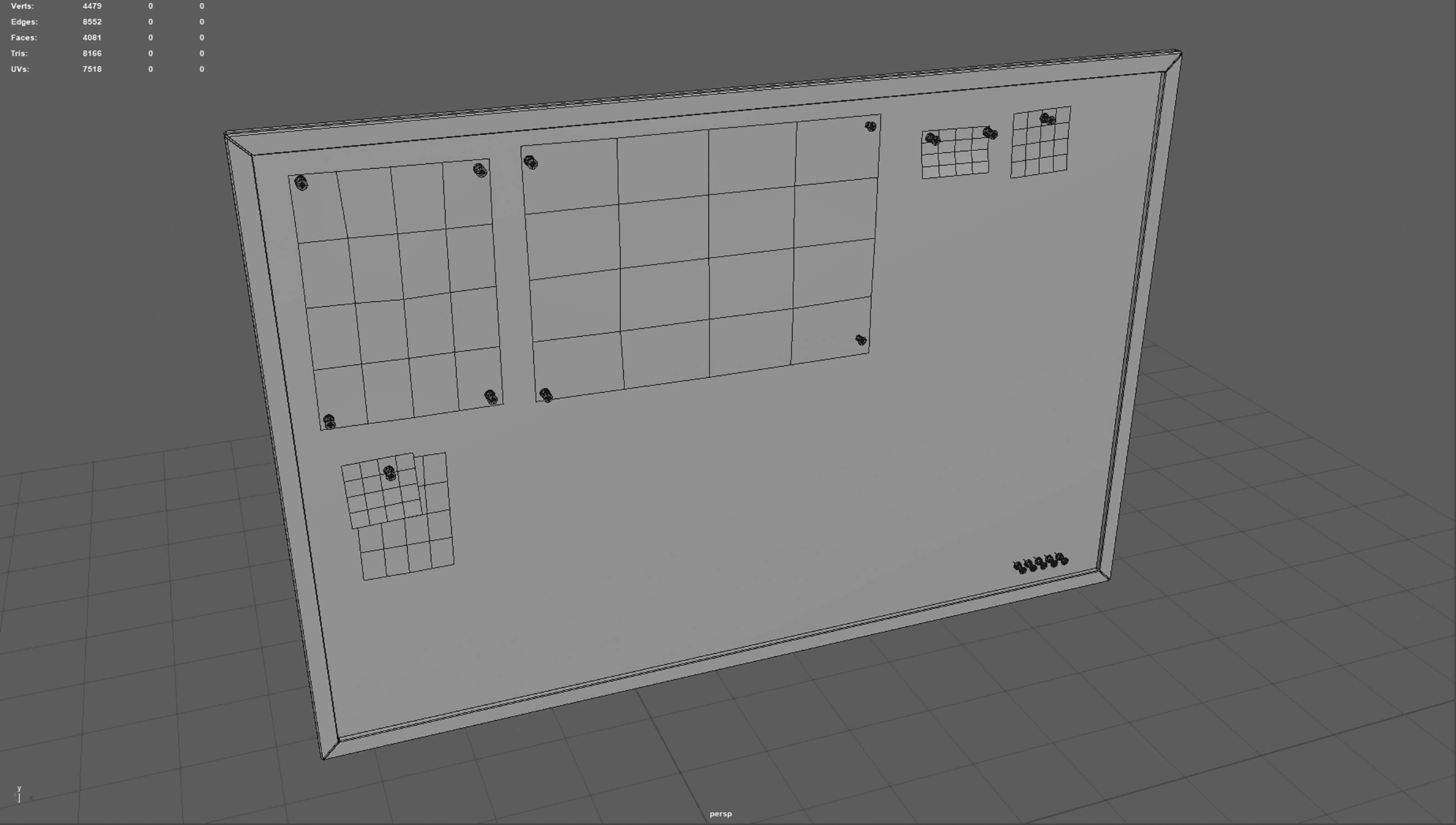 Corkboard With Notes 3D Model by sanchiesp