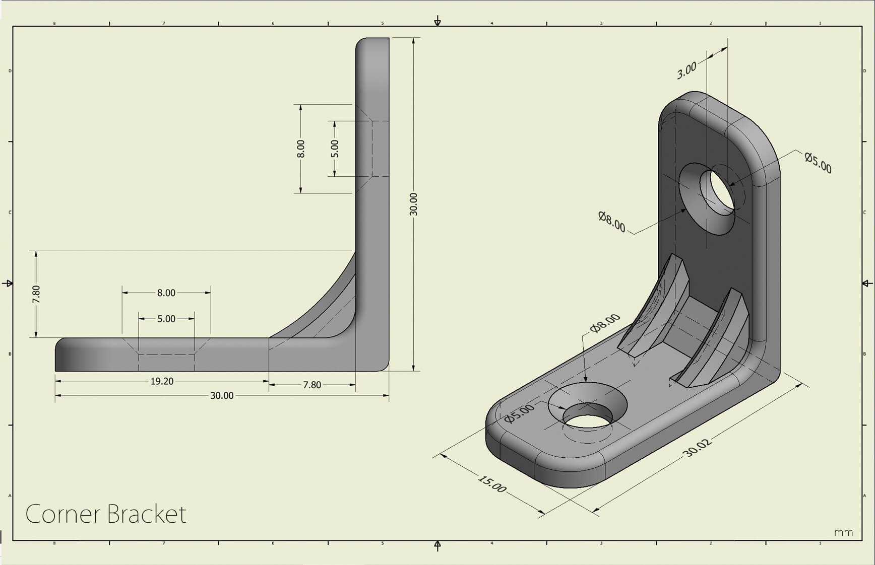 Corner brackets. Corner bracket.