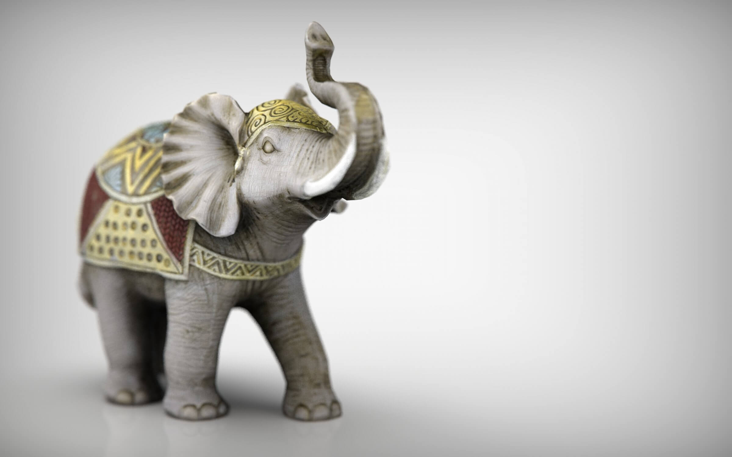 Decorative Elephant 3D Model by sanchiesp
