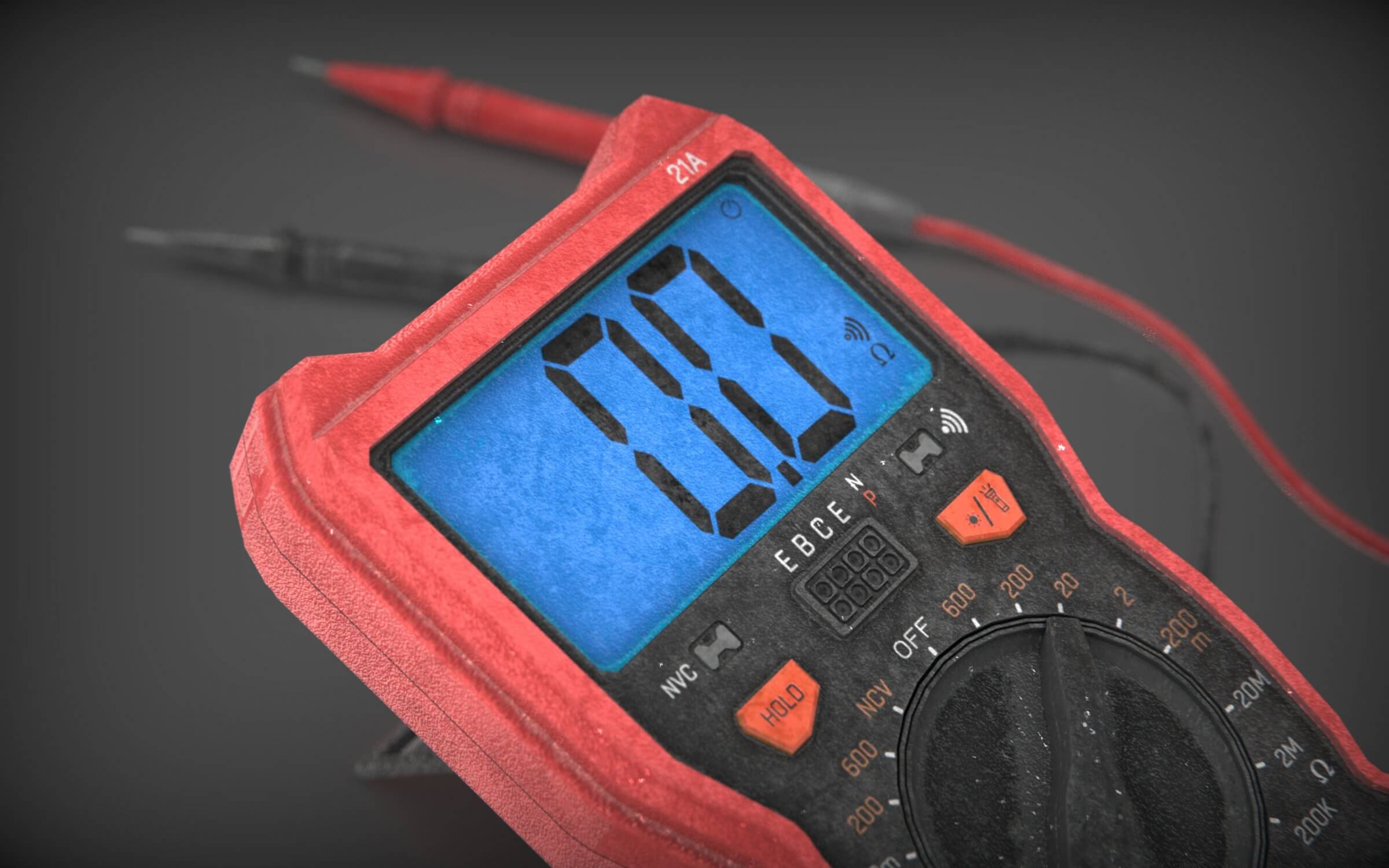 Digital Multimeter - 3D Model by sanchiesp