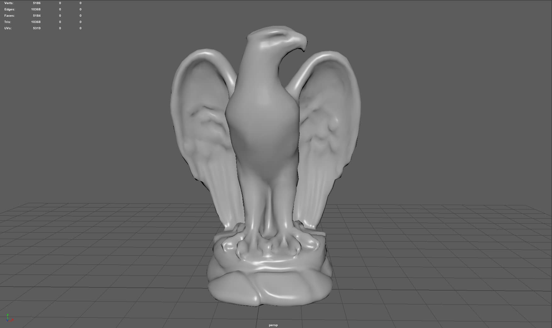Eagle Statue 3D Model by sanchiesp
