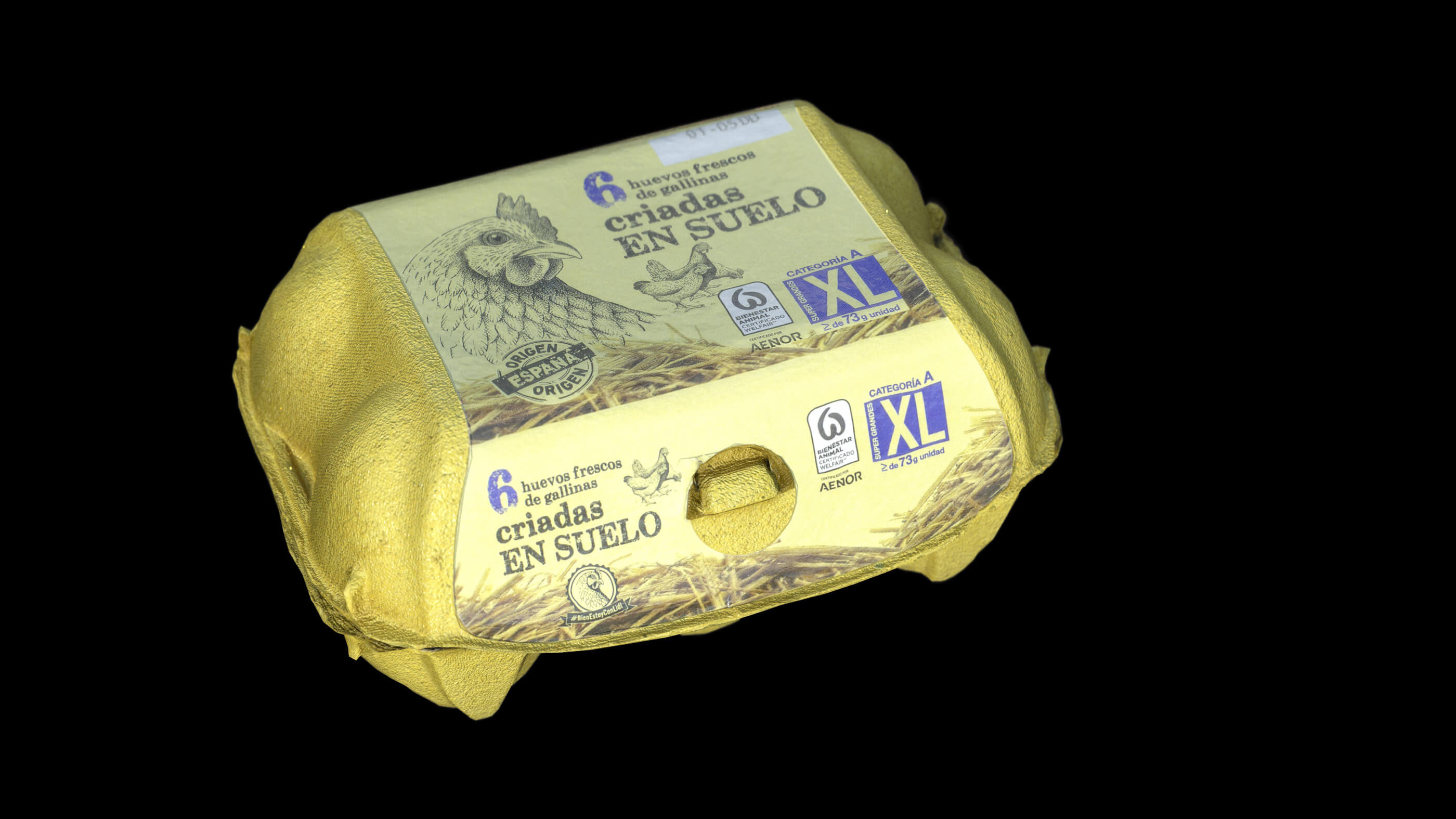 Half Dozen Egg Box - 3D Model by sanchiesp