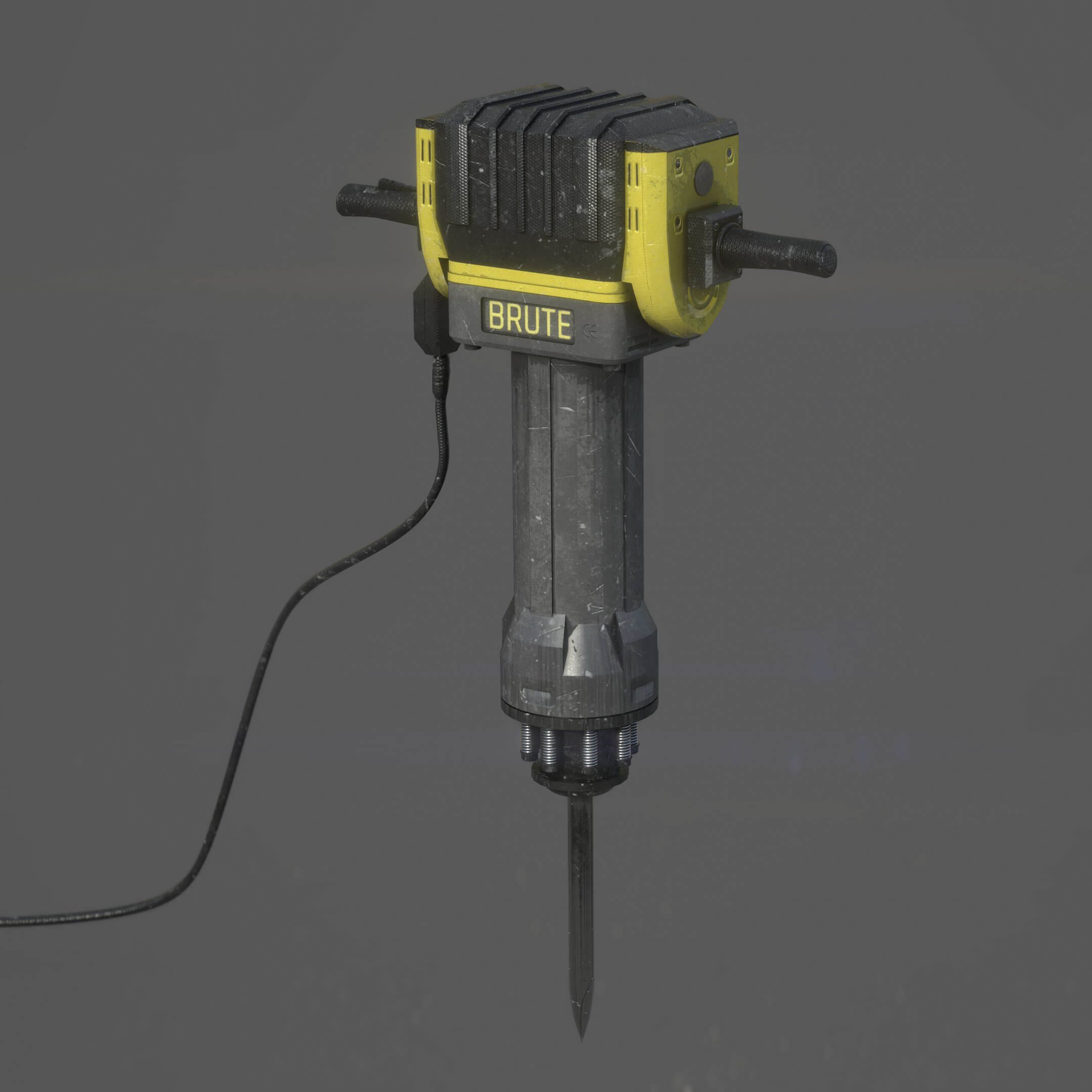 Electric Demolition Jack Hammer - 3D 